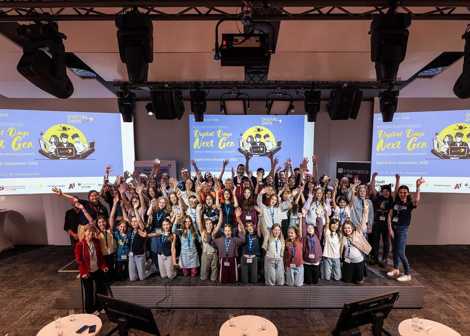 Group picture of all the girls, educators, and mentors