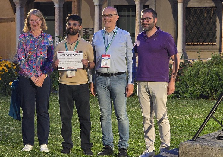 fLtR: Anna Kramer, Syed Juned Ali, Carlo Combi, and Pierluigi Plebani — Picture: Matteo Mantovani