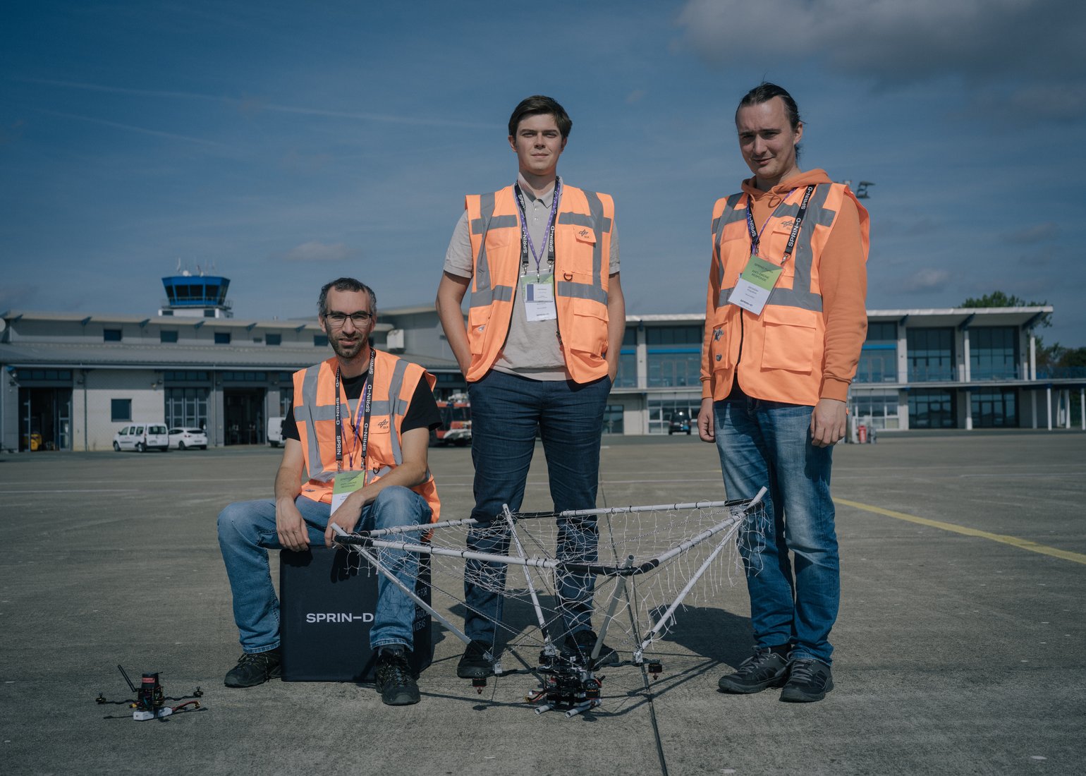 From left to right: Andreas Brandtstätter, Joel Klimont, and Jaroslav Klapalek with their research project NoctuaNet2.