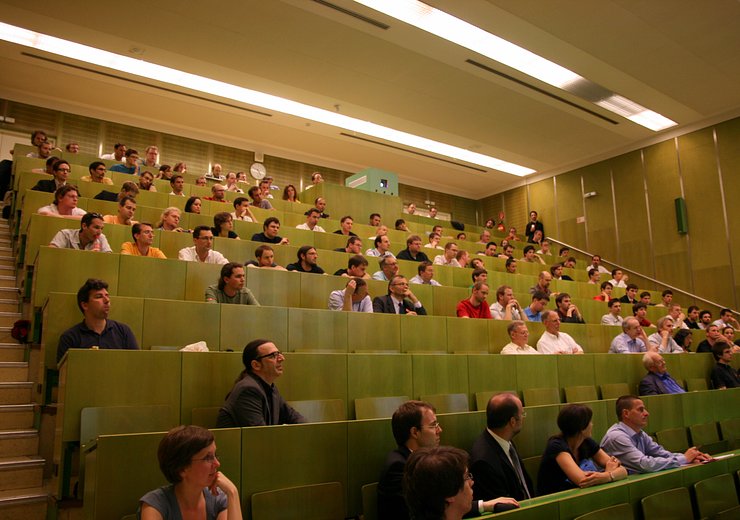 Das Auditorium, im Hörsaal 6