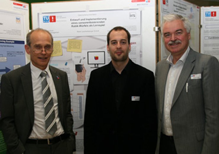 Best Poster, v.l.n.r.: G. Steinhardt, M. Leonhartsberger-Schrott und G. Futschek.