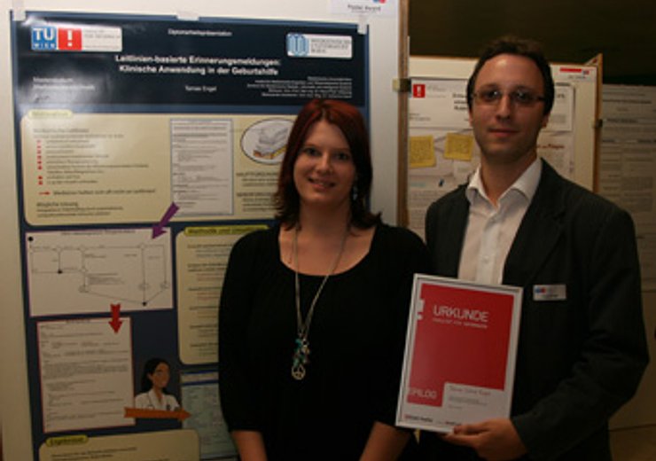 Poster-Award sponsored by Bank Austria, v.l.n.r.: V. Braschel und T.D. Engel