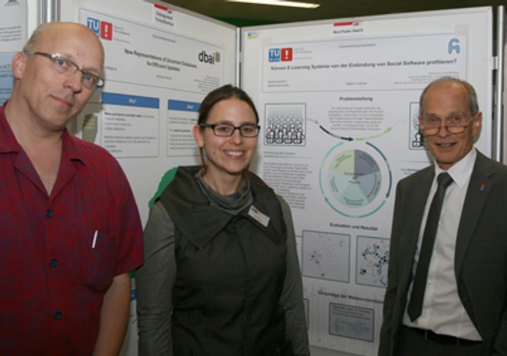 Best Poster - v.l.: P. Purgathofer, N. Luckner und G. Steinhardt.