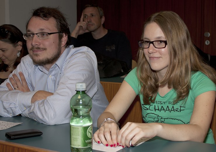 The audience enjoyed themselves during the second Vienna Gödel Lecture with Erik Demaine. — Picture: TU Wien Informatics