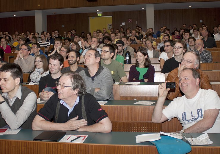 The audience was immersed in the world of Origami. — Picture: TU Wien Informatics