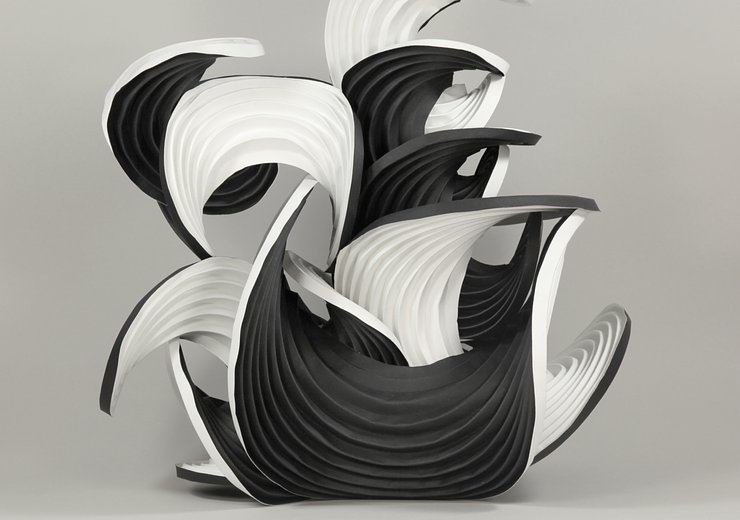 Erik Demaine's paper sculptures are computational origami: a relatively young field of Computer Science to derive algorithms for origami production and problem solving from paper folds. — Picture: Erik Demaine