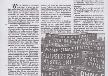  A commentary by Schauer on the demonstrations in the Austrian news magazine “Profil”. 