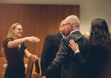 ...Inaugural Lectures are family events; Paweł W. Woźniak and his family — Picture: Amélie Chapalain / TU Wien Informatics