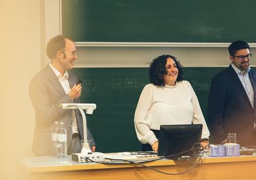 Q&A with all our new Professors; fLtR Emanuel Sallinger, Magdalena Ortiz and Dominique Schröder — Picture: Amélie Chapalain / TU Wien Informatics