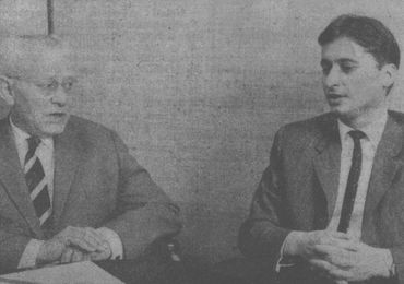  Wilhelm Barth with Alwin Walther, pioneer of mechanical computing technology in 1970. 